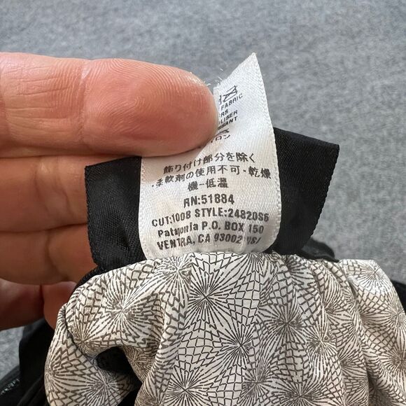 Patagonia Pants Womens S Small Black Spraymaster Water Repellent Full Side Zip - Picture 10 of 12